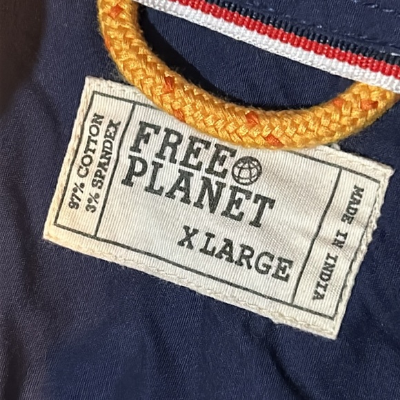 Free Planet cotton spandex military style casual button down - Picture 3 of 5